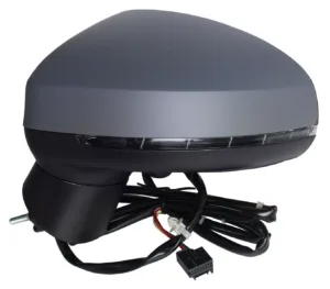 Retrovisor Izquierdo Electrico, Imprimado Asferico, Termico Con Intermitente 6 Pins para Audi A1 2015