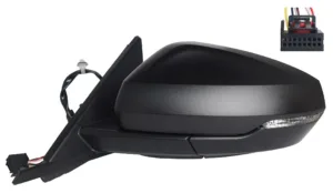 Retrovisor Izquierdo Electrico, Imprimado, Abatible Electricamente Asferico, Termico Con Intermitente 8 Pins para Audi A1 2018