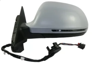 Retrovisor Izquierdo Electrico, Imprimado Asferico, Termico Con Intermitente 8 Pins (3 Puertas ) para Audi A3 2008
