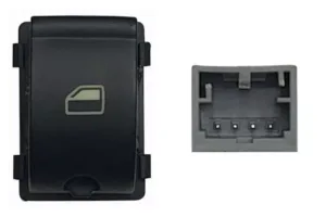 Boton Elevalunas Delantero Derecho + Trasero Derecho Ó Izquierdo (Negro) /Blanco) (4Pins) para Audi A4 2004 y TT 2006 y Seat EXEO 2009