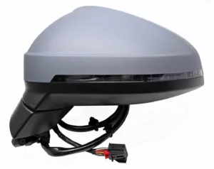 Retrovisor Izquierdo Electrico, Imprimado Asferico, Termico, Abatible Eletricamente, Con Memoria Antinideslumbramiento, Con Intermitente (15 Pins) para Audi A4 2015