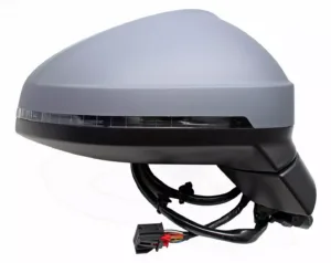 Retrovisor Derecho Electrico, Imprimado Asferico, Termico Con Memoria Antinideslumbramiento, Con Intermitente (13 Pins) para Audi A4 2015