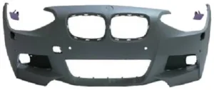 Paragolpes Delantero Imprimado Con 4 Agujeros Para Sensores + Agujeros Lavafaros (Mod Pack M) para Bmw S/1 F20/F21 2011