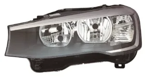 Faro Izquierdo Electrico Con Motor, Interior Negro (H7/H7) para Bmw X3 F25 2010 y X3 F25 2014