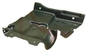 Resguardo Paso De Rueda Delantero Derecho Inferior para Citroen BERLINGO 1996 y Peugeot PARTNER 1996