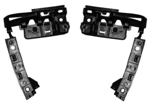 Kit Soportes Paragolpes Trasero (Derecho + Izquierdo) 2 Puertas para Citroen BERLINGO 2008, BERLINGO 2012 y BERLINGO 2015 y Peugeot PARTNER 2008, PARTNER 2012 y PARTNER 2015