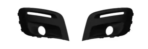 Kit Rejillas Imprimadas (Derecha/Izquierda) Paragolpes Delantero Con Agujeros Antiniebla + Luz Diurna para Citroen BERLINGO 2015 y Peugeot PARTNER 2015