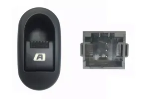 Boton Elevalunas Delantero Sistema Confort (4Pins) para Citroen C2 2003, C3 2002 y C3 PLURIEL 2003 y Peugeot 1007 2004
