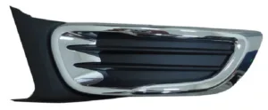 Rejilla Inferior Izquierdo Paragolpes Delantero Negra +Cromada para Citroen C3 PICASSO 2009