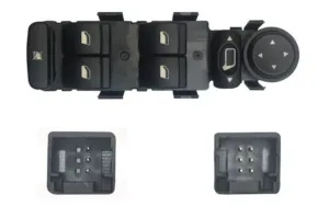 Interruptor Puerta Delantera Izquierda + Retrovisor (4 Botones) (9Pins) para Citroen C4 2004 y C4 2008