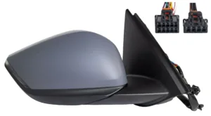Retrovisor Derecho Electrico, Termico, Abatible Electricamente, Con Intermitente, Con Luz De Cortesia, Convexo, Imprimado Con Sensor De Temperatura 10+2Pin para Citroen C4 2020 y C4 X 2022