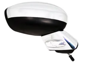 Retrovisor Derecho Electrico Convexo, Termico Abatible Electricamente, Con Intermitente, Con Sensor, Brazo Cromado, + Carcasa Cromada 11Pin para Citroen DS3 2009