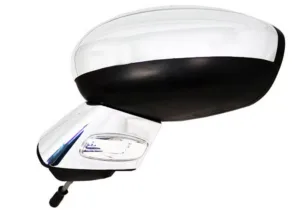 Retrovisor Izquierdo Electrico Convexo, Termico Abatible Electricamente, Con Intermitente, Brazo Cromado, + Carcasa Cromada 9Pin para Citroen DS3 2009