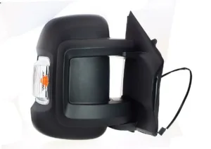 Retrovisor Derecho Electrico, Convexo, Termico Con Intermitente 16W, (Brazo Corto)  (8Cm) 8 Pins para Citroen JUMPER 2006, Fiat DUCATO 2006 y Peugeot BOXER 2006