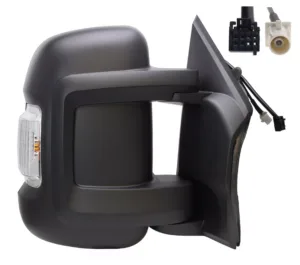 Retrovisor Derecho Electrico, Termico, Con Intermitente Wy5W Brazo Corto (8Cm) Con Antena 9Pin para Citroen JUMPER 2006, Fiat DUCATO 2006 y Peugeot BOXER 2006