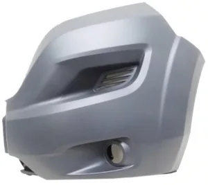 Punta Paragolpes Delantero Agujero Antineibla, Gris Oscuro Liso para Citroen JUMPER 2014, Fiat DUCATO 2014 y Peugeot BOXER 2014