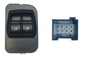 Interruptor Completo Puerta Delantera Izquierda (2 Botones) 8 Pins para Citroen NEMO 2008, Fiat FIORINO 2008 y FIORINO QUBO 2008 y Peugeot BIPPER 2008