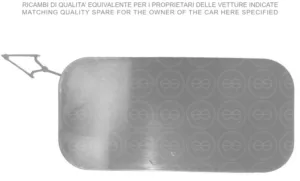 Tapa Gancho Paragolpes Delantero Imprimado para Fiat 500X 2018