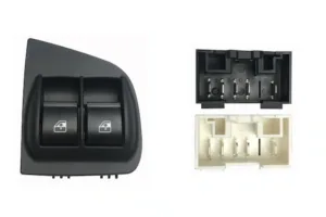 Interruptor Completo Puerta Delantera Izquierda (2 Botones) 10 Pins para Fiat DOBLO 2005