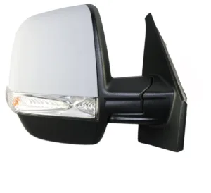 Retrovisor Derecho Manual Termico, Imprimado Con Intermitente (Mod 2 Cristales) para Fiat DOBLO 2010 y Opel COMBO 2012