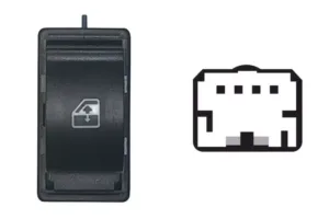 Boton Elevalunas Delantero Derecho (4Pins) para Fiat DOBLO 2010