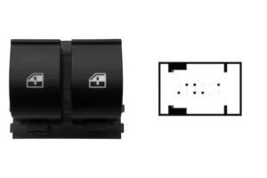 Interruptor Puerta Delantera Izquierda (2 Botones ) 6 Pins para Fiat PUNTO 2012 y PUNTO EVO 2009