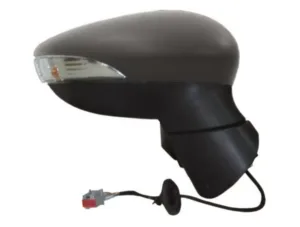 Retrovisor Derecho Electrico, Imprimado Convexo, Termico, Abatible Eletricamente, Con Intermitente 8 Pins para Ford FIESTA MK6 2008