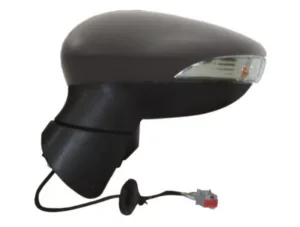 Retrovisor Izquierdo Electrico, Imprimado Asferico, Termico, Abatible Eletricamente, Con Intermitente 8 Pins para Ford FIESTA MK6 2008