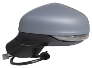 Retrovisor Izquierdo Electrico, Imprimado Convexo, Termico Con Intermitente 6 Pins para Ford FIESTA MK7 2017