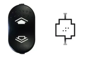 Boton Elevalunas Delantero Derecho + Trasero Derecho Ó Sistema Confort (4Pins) para Ford FOCUS 1998 y FOCUS 2002