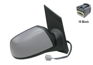 Retrovisor Derecho Electrico Termico, Para Pintar Abatible Electricamente 7 Pins para Ford FOCUS 2004