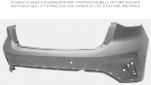 Paragolpes Trasero Imprimado Con 6 Agujeros Para Sensores (Active) para Ford FOCUS 2018, FOCUS ST LINE 2018 y FOCUS V 2022