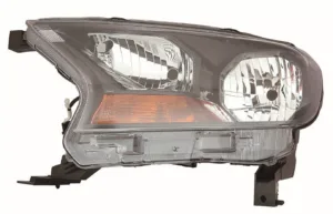 Faro Izquierdo (Regulacion Manual/Electrica) Interior Negro (H7/Hb3) para Ford RANGER 2016