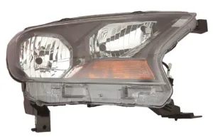 Faro Derecho (Regulacion Manual/Electrica) Interior Negro (H7/H15) para Ford RANGER 2016