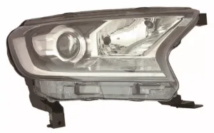 Faro Derecho (Regulacion Manual/Electrica) Interior Negro (H11/H15/Py21W/W5W) para Ford RANGER 2016