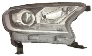 Faro Derecho (Regulacion Manual/Electrica) Interior Negro (H11/Hb3/P21W/W5W) para Ford RANGER 2016