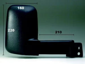 Retrovisor Derecho Manual Brazo Largo para Ford TRANSIT 1986