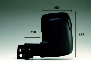 Retrovisor Manual Izquierdo Brazo Corto para Ford TRANSIT 1991