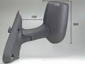 Retrovisor Manual Izquierdo Brazo Largo para Ford TRANSIT 2000 y TRANSIT 2006