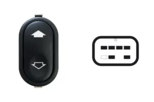 Boton Elevalunas Delantero Izquierdo+Derecho 6 Pins para Ford TRANSIT 2000