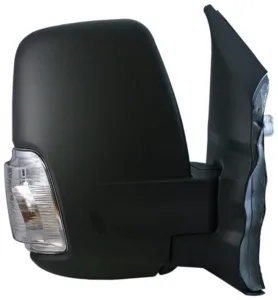 Retrovisor Manual Derecho, Convexo Con Intermitente, Blanco, Brazo Corto 5W 2 Pins para Ford TRANSIT 2014