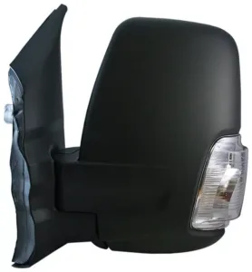 Retrovisor Manual Izquierdo Convexo Con Intermitente, Blanco, Brazo Corto 5W 2 Pins para Ford TRANSIT 2014