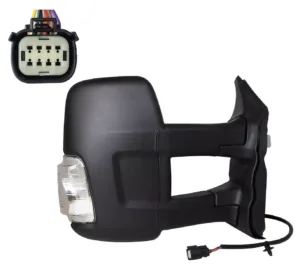 Retrovisor Derecho Electrico, Termico, M Convexo Con Intermitente, Blanco, Brazo Largo, (Ch/Long) 5W 6 Pins para Ford TRANSIT 2019