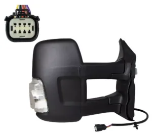 Retrovisor Derecho Electrico, Termico, M Convexo Con Intermitente, Blanco, Brazo Largo, (Ch/Long) 16W 6 Pins para Ford TRANSIT 2019