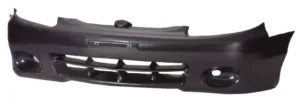 Paragolpes Delantero (Negro) (4 Puertas) para Hyundai ACCENT 1997