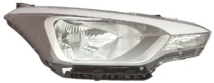 Faro Derecho Electrico Interior Negro (3 Puertas ) (H4) para Hyundai I20 2015