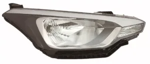 Faro Derecho Electrico Interior Negro (5 Puertas/H4) para Hyundai I20 2015