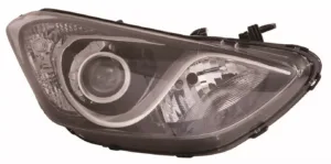 Faro Derecho Electrico Con Motor (Interior Cromado) (H7) para Hyundai I30 2012