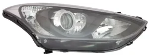 Faro Derecho Electrico Con Motor, Interior Negro (H7/H7/H7/Py21W/W5W) para Hyundai I30 2012