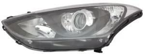 Faro Izquierdo Electrico Con Motor, Interior Negro (H7/H7/H7/Py21W/W5W) para Hyundai I30 2012